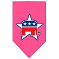 Unconditional Love Republican Screen Print Bandana Bright Pink Large UN758865